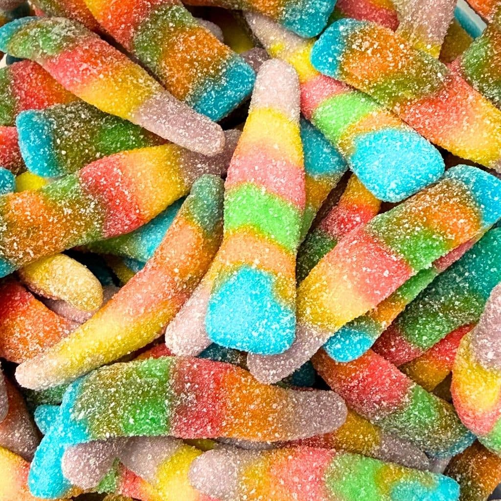 Halal Süßigkeiten Sour Rainbow Bottles 250g (Halal) – online kaufen | Gummilicious