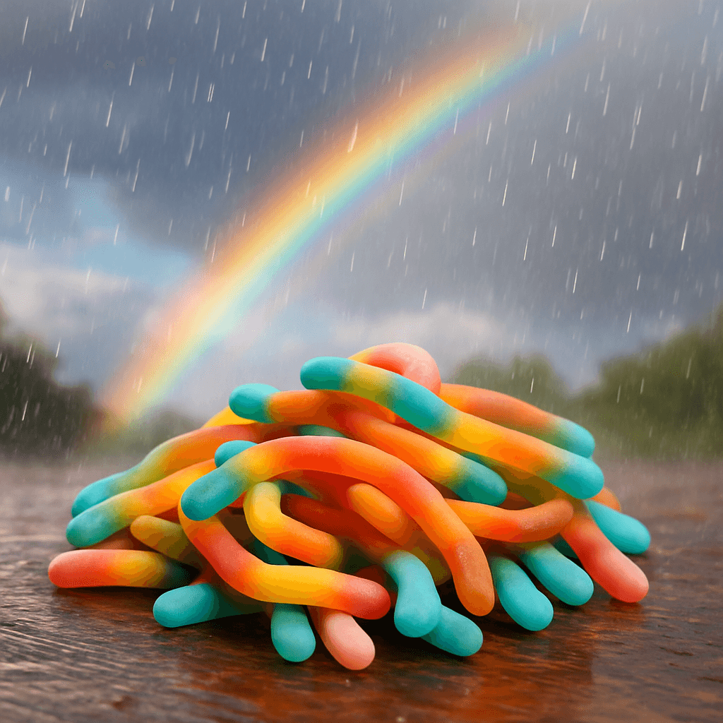 Crazy Rainbow Worms 500g (Halal) - Bild 4