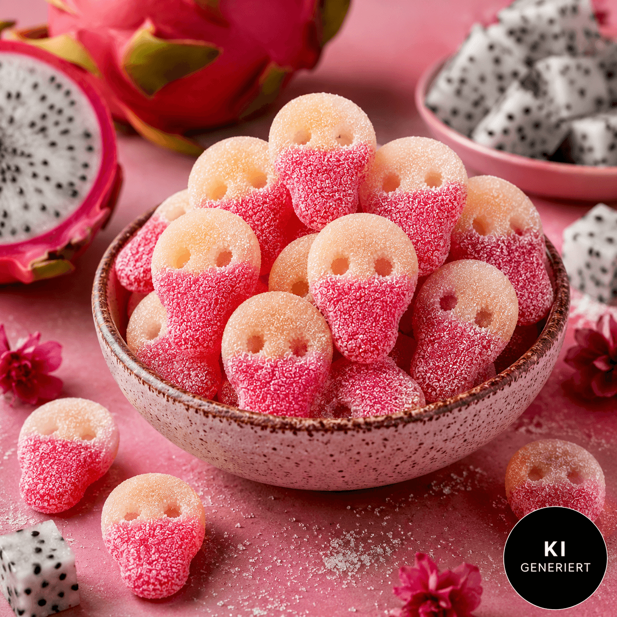 Vegane Süßigkeiten Sour Dragon Fruit Skulls 250g (Vegan) – online kaufen | Gummilicious - Ansicht 4