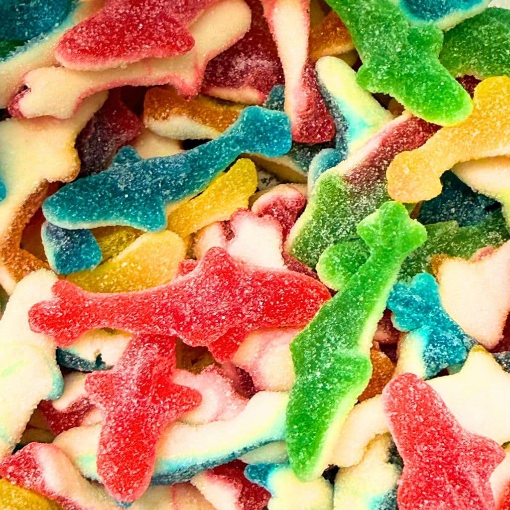 Halal Süßigkeiten Fizzy Sharks 500g (Halal) – online kaufen | Gummilicious
