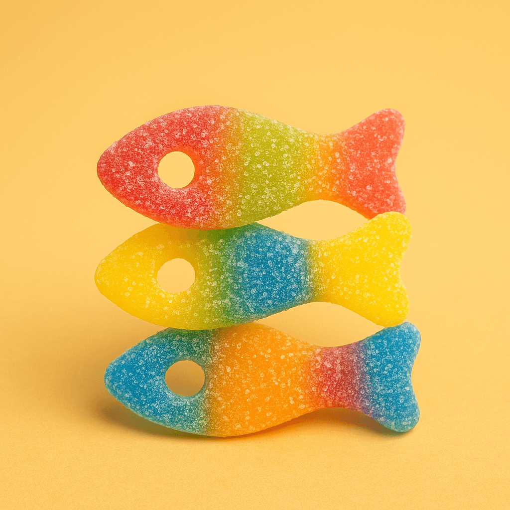 Vegane Süßigkeiten Fruity Sour Fish 250g (Vegan) – online kaufen | Gummilicious - Ansicht 4