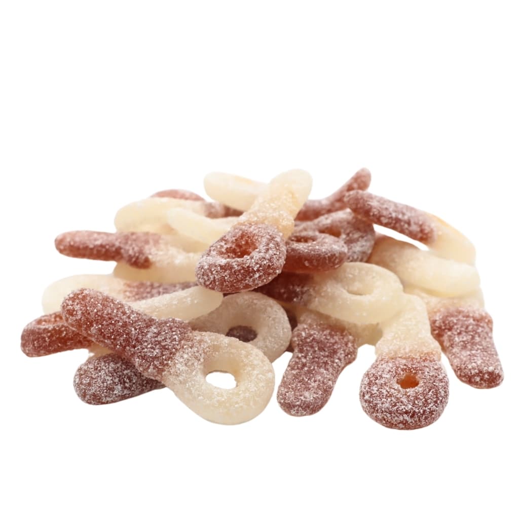 Vegane Süßigkeiten Zesty Cola Pacifiers 500g (Vegan) – online kaufen | Gummilicious