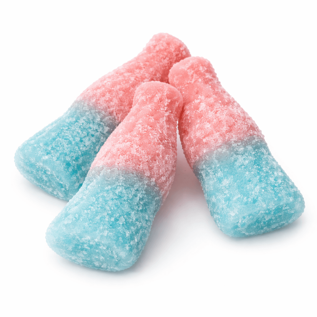 Halal Süßigkeiten Sour Bubblegum Bottles 250g (Halal) – online kaufen | Gummilicious - Ansicht 3