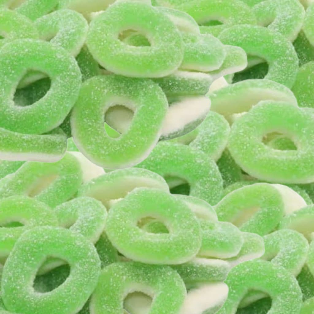 Halal Süßigkeiten Sour Apple Loops 250g (Halal) – online kaufen | Gummilicious