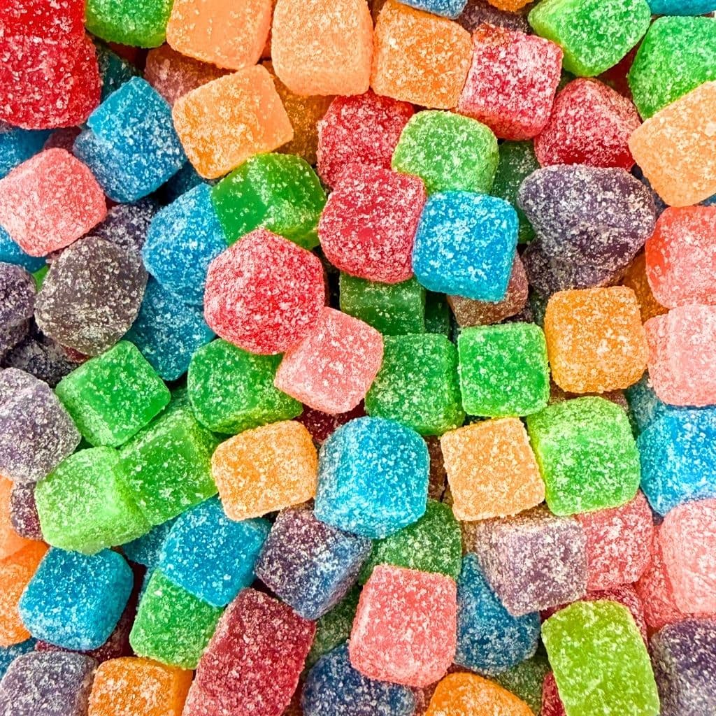 Vegane Süßigkeiten Sour Rainbow Cubes 250g (Vegan) – online kaufen | Gummilicious