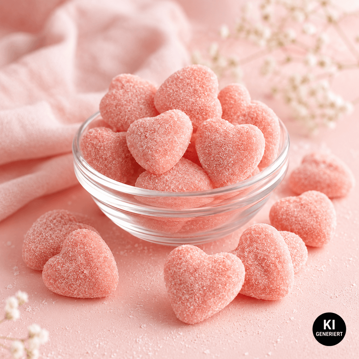 Halal Süßigkeiten Sour Pink Filled Hearts 250g (Halal) – online kaufen | Gummilicious - Ansicht 4