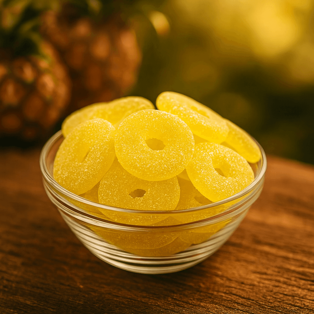 Vegane Süßigkeiten Pineapple Loops 250g (Vegan) – online kaufen | Gummilicious - Ansicht 4
