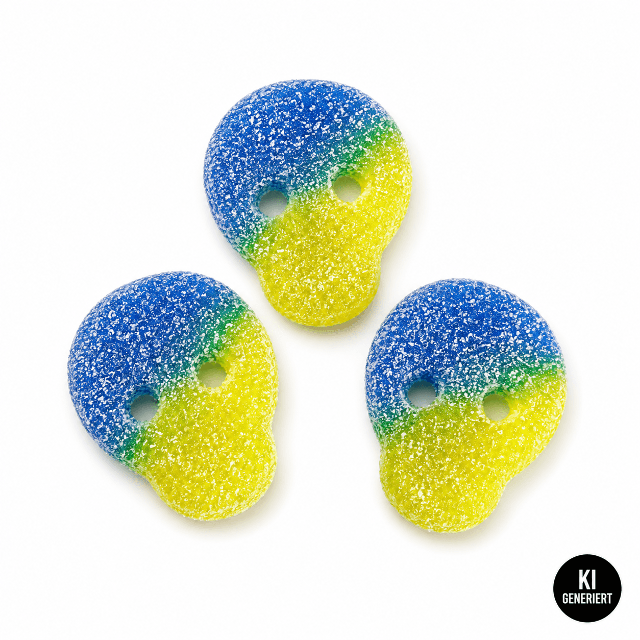 Vegane Süßigkeiten Sour Lemon Peach Skulls 250g (Vegan) – online kaufen | Gummilicious - Ansicht 3