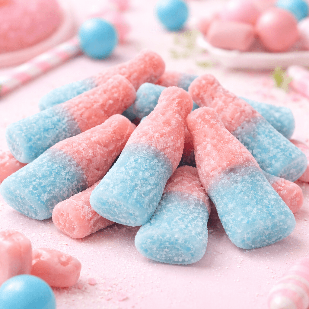 Halal Süßigkeiten Sour Bubblegum Bottles 250g (Halal) – online kaufen | Gummilicious - Ansicht 4