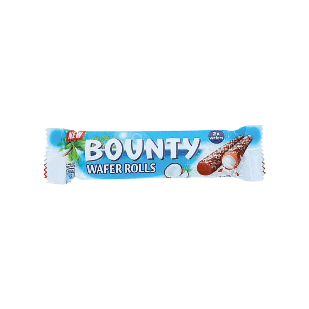 Süßigkeiten MHD überschritten | Bounty Wafer Rolls 22,5 g – online kaufen | Gummilicious