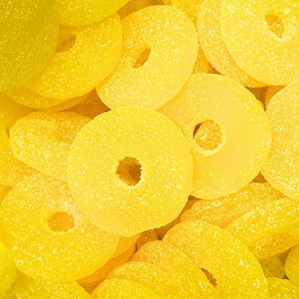 Vegane Süßigkeiten Pineapple Loops 500g (Vegan) – online kaufen | Gummilicious