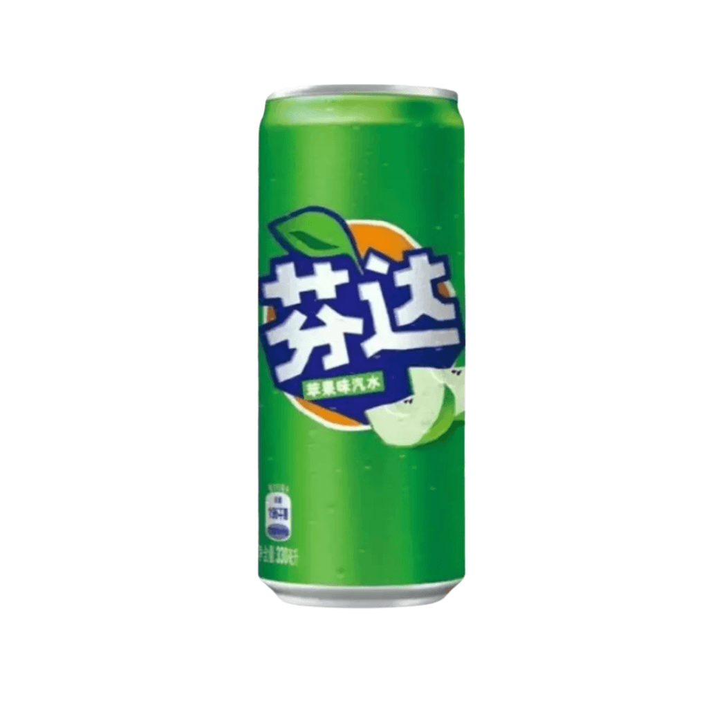 Süßigkeiten MHD überschritten | Fanta Green Apple China 330 ml (inkl. Pfand) – online kaufen | Gummilicious