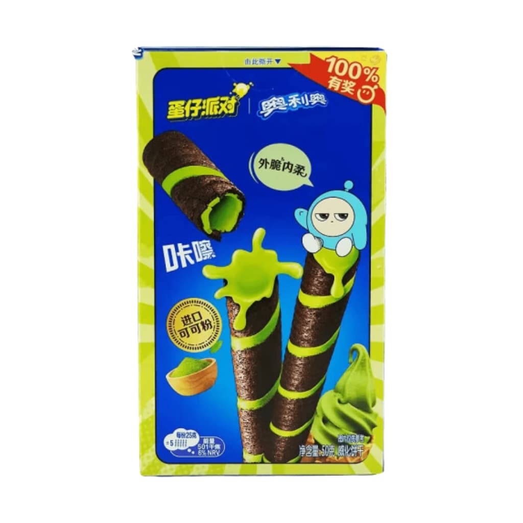 Süßigkeiten MHD überschritten | Oreo Cocoa Crisp Roll Japanese Matcha 50 g – online kaufen | Gummilicious