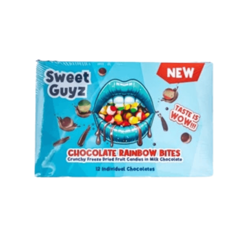 Süßigkeiten MHD überschritten | Sweet Guyz Freeze Dried Rainbow Bites Chocolate 105 g – online kaufen | Gummilicious