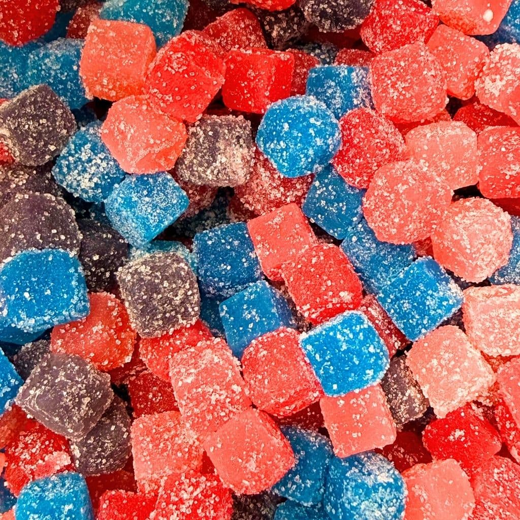 Vegane Süßigkeiten Sour Berry Cubes 500g (Vegan) – online kaufen | Gummilicious