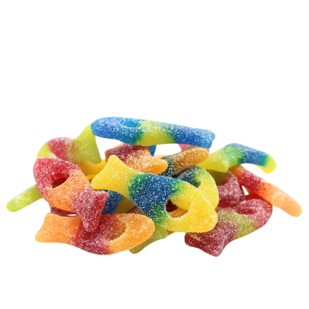 Vegane Süßigkeiten Fruity Sour Fish 250g (Vegan) – online kaufen | Gummilicious